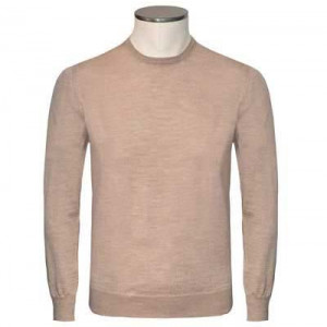 Gran Sasso Crewneck Wool-Silk Beige