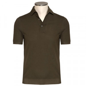 Gran Sasso Knitted Polo Green