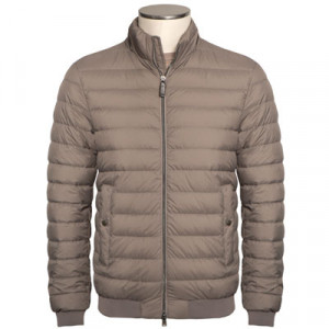 Herno Quiltet Bomber Taupe
