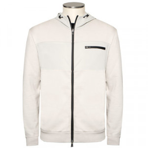 Herno Zipped Hoodie Stone