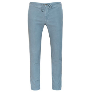 Incotex Trousers Drawstring Cotton Blue