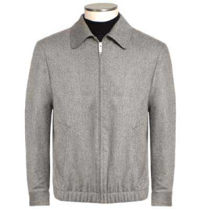 Incotex Slowear Flannel Bomber Grey