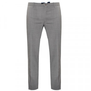 Incotex Trousers Seersucker Wool Taupe