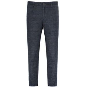 Incotex Flannel Trousers Check Grey