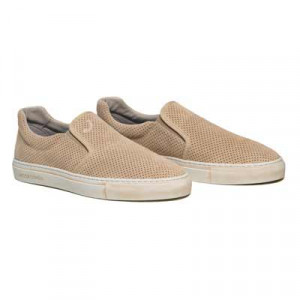 Jacob Cohen Suede Slip-Ons Beige