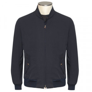 Kired Zipped Blouson Black-Blue