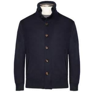 Kired Bomber Jacket Wool Navy