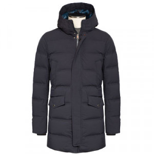 Kired Down Coat "Reuss" Black-Blue 