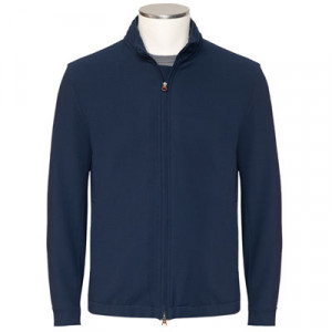 Kired Zipped Blouson Seersucker Blue