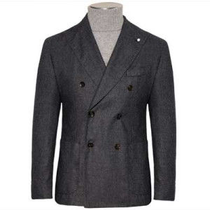 LuBiaM Cashmere Jacket Blue-Grey