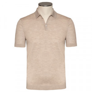 Lubiam Knitted Polo Beige