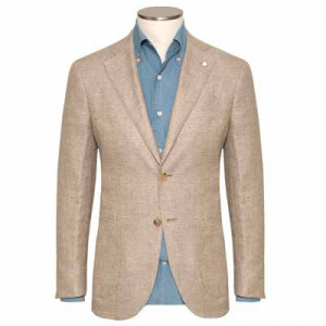 Lubiam Jacket Hemp-Wool Beige