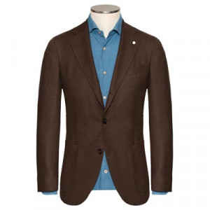 Lubiam Blazer Hopsack Brown