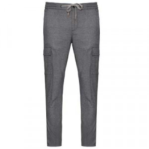 Marco Pescarolo Cargo Wool-Cashmere Grey-Blue