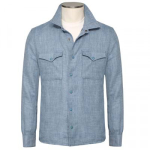 Mazzarelli Shirt-Jacket "OSTUNI" Light-Blue