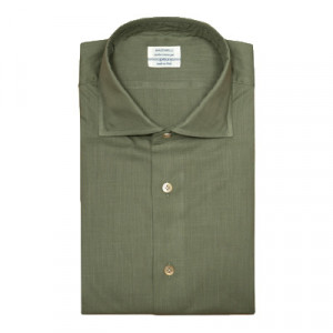 Mazzarelli Shirt Cotton Green