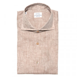 Mazzarelli Shirt Linen Beige