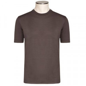 Mazzarelli T-shirt Merinos Brown