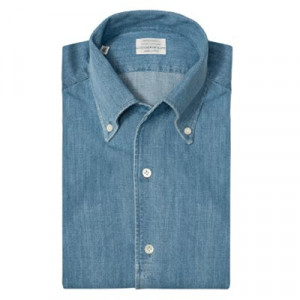 Mazzarelli Polo Camicia Jersey Pique Grey
