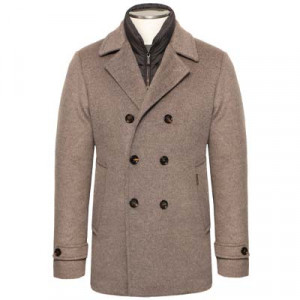 Moorer Pea-Coat Bolghi-LE Taupe