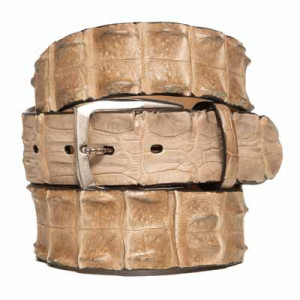 Paolo Vitale Horn Back Belt Taupe