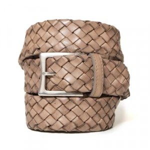 Andrea d'Amico Braided Calf Leather Taupe