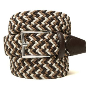 Paolo Vitale Braided Belt Beige