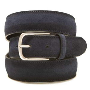 Paolo Vitale Belt Suede Blue