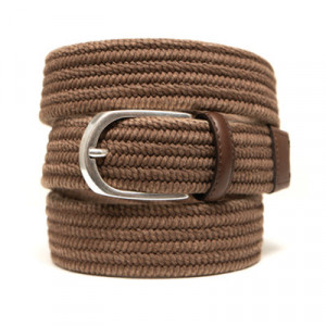 Paolo Vitale Woven Belt Brown