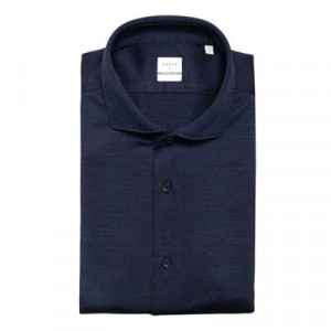 Xacus Wool Pique Shirt Blue