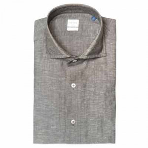 Xacus Shirt Wool-Linen Taupe