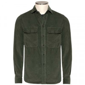 Xacus Ribcord Overshirt Green