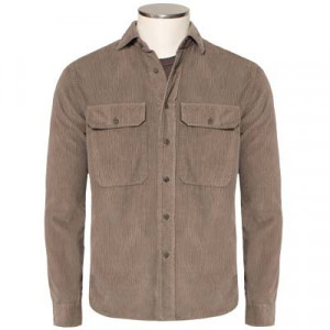 Xacus Ribcord Overshirt Taupe