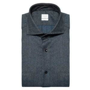 Xacus Flannel Shirt Grey-Blue