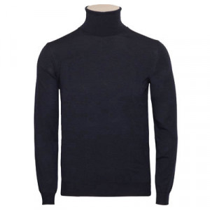 Zanone Roll Neck FlexWool Navy