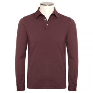 Zanone Polo Pima Cotton Burgundy