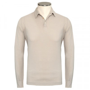 Zanone Ice-Cotton Polo Longsleeve Ivory