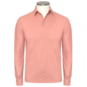 Zanone Ice-Cotton Polo Longsleeve Antique Pink