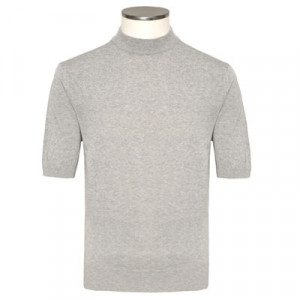 Zanone Crewneck Short Sleeve Grey