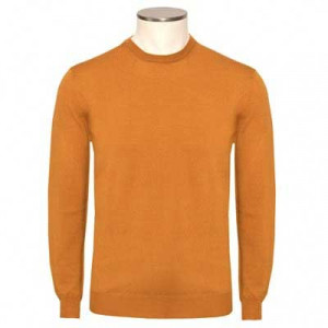 Zanone Crewneck Flexwool Ochre