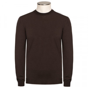 Zanone Crewneck Flexwool Brown