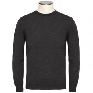 Zanone Crewneck Flexwool Antracite