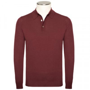 Zanone Polo FlexWool Burgundy