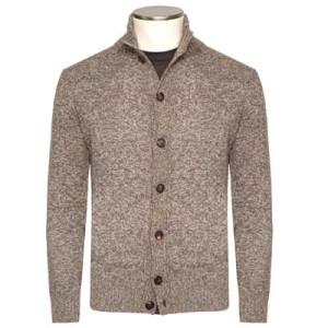 Zanone Knitted Cardigan Geelong Brown