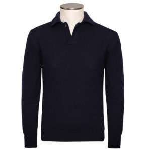 Zanone Polo Lambswool Navy