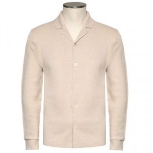 Zanone Linen-Cotton Shirt-Jacket Cream