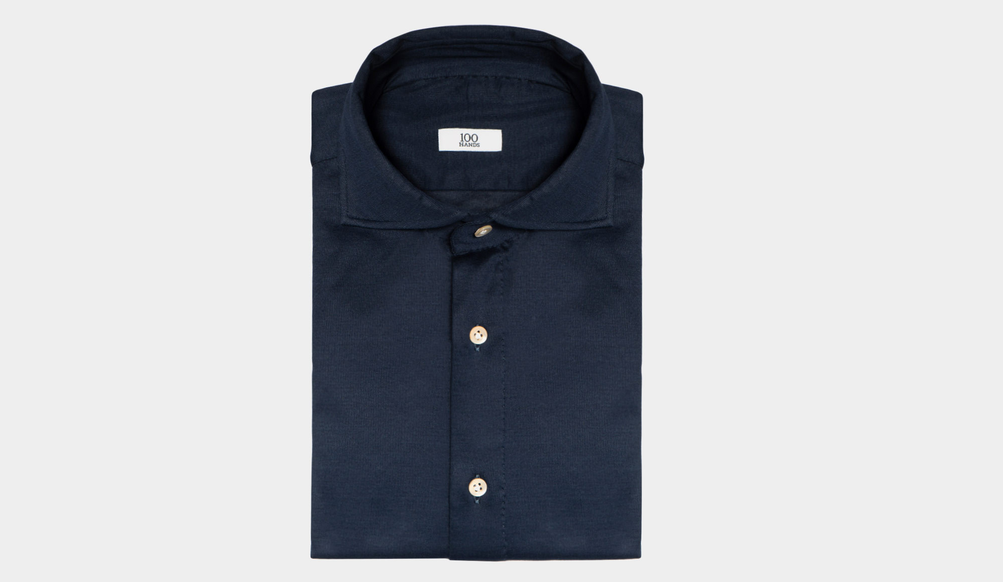 限定アウトレットセール：通販 'Loro Shirt 100Hands Piana' Navy Jersey トップス