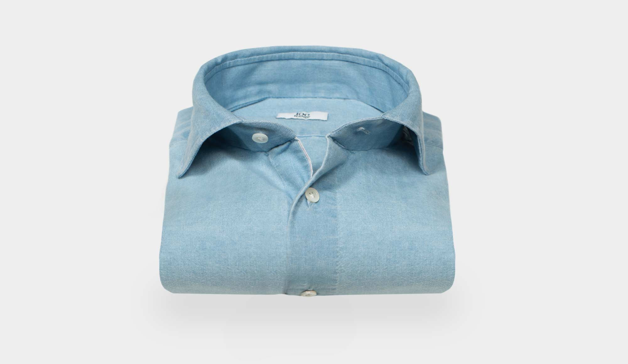 100 hands dress shirts 100Hands | Hand Made | Luxury Shirt | Chocolate Brown Wool Poplin Shirt EU38