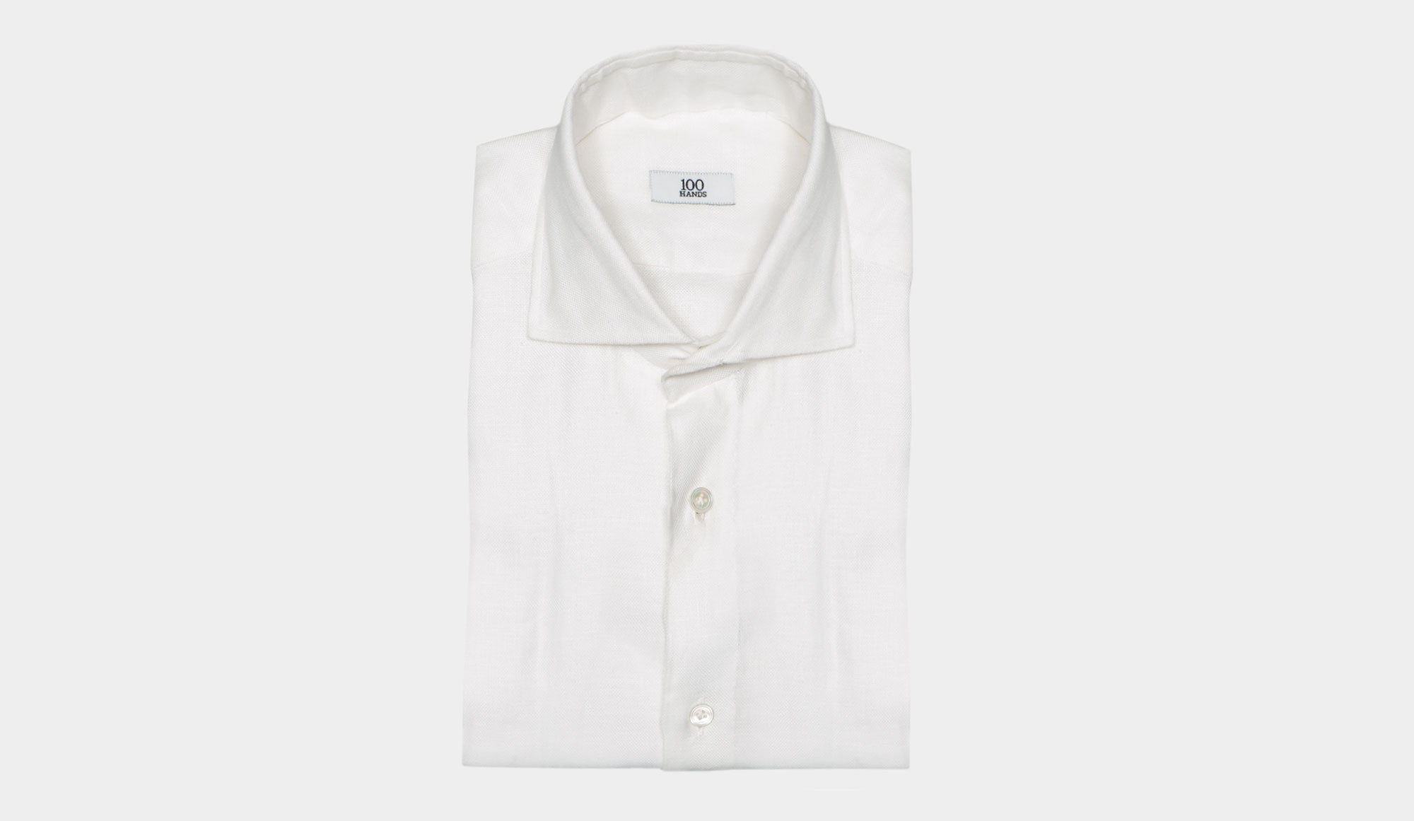 100Hands Shirt Oxford Linen White