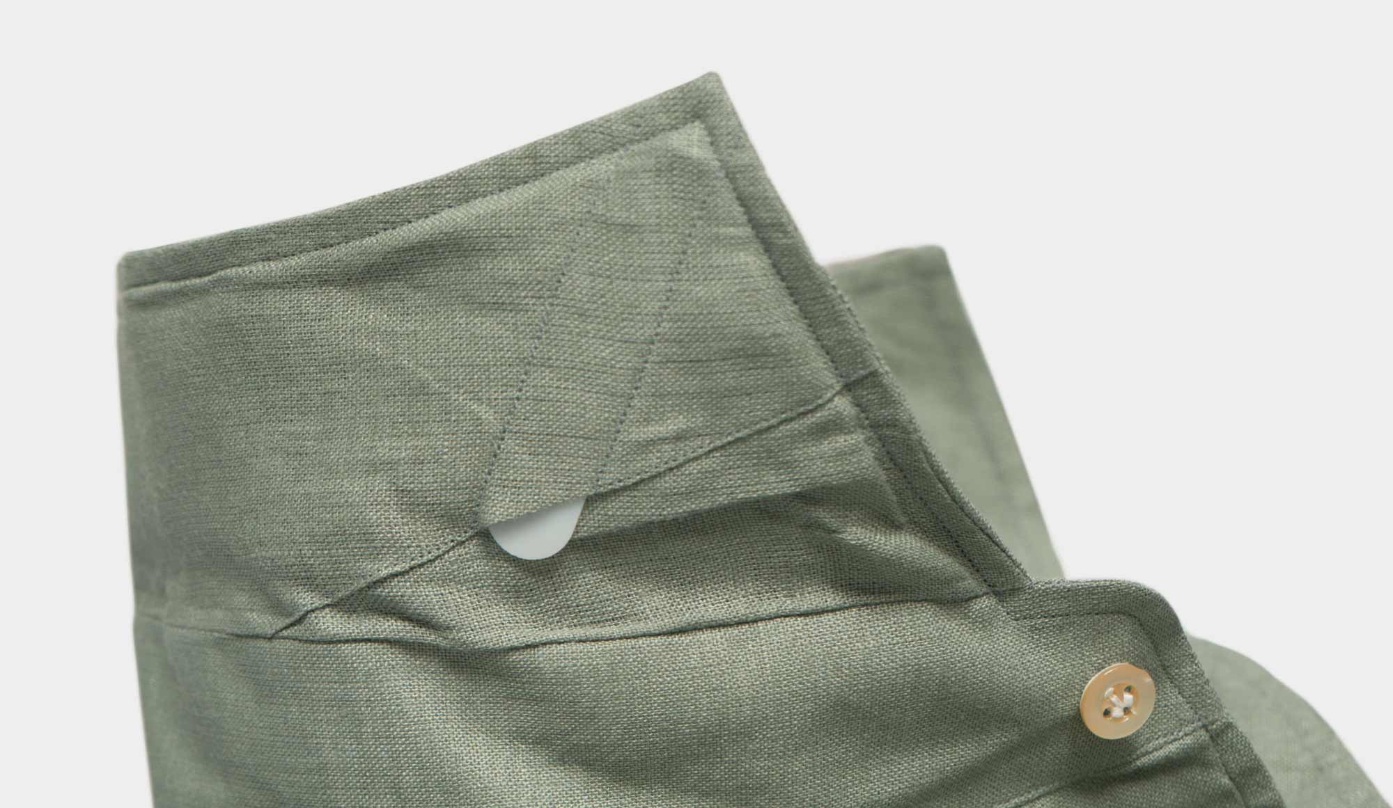 100Hands Shirt Linen 'Schiller' Olive
